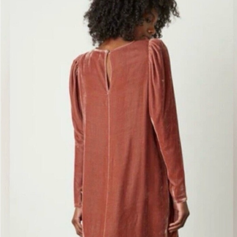 Velvet by Graham & Spencer Long Sleeve Dress Pink Sz Small holiday party dress!